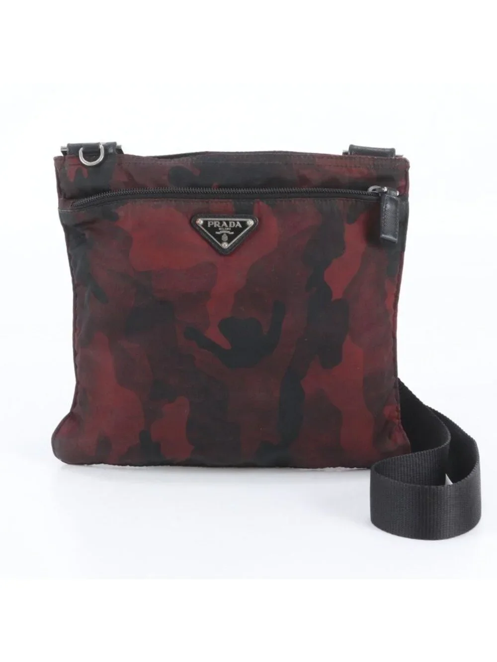 Prada Tessuto Nylon Camouflage Shoulder Bag Crossbody Messenger
